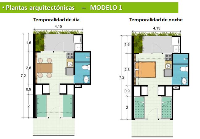 Planta vivienda transformable 1